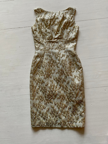 Shimmer and Shake Gold Dress Selected by Atlantic Vintage