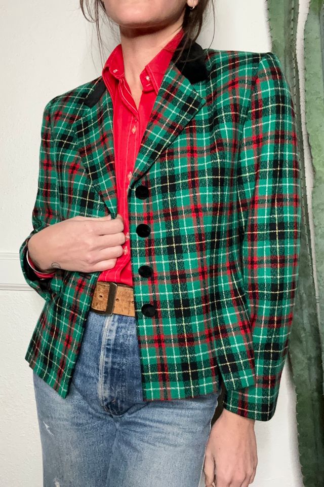 Pendleton plaid blazer sale