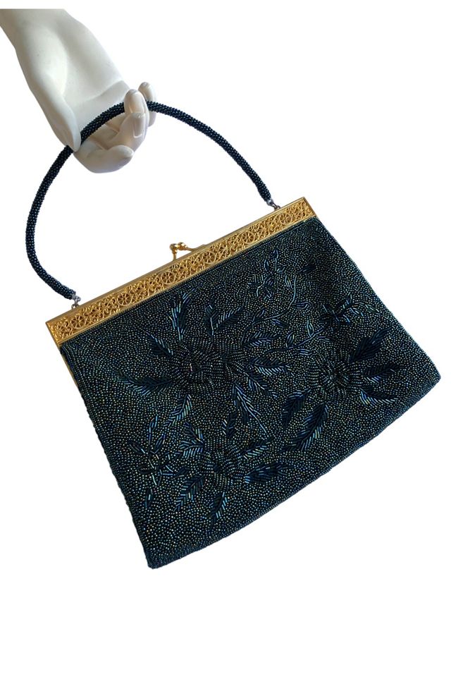Vintage Mid-Century Beaded Evening Bag Selected by SharpLilTeeth #1