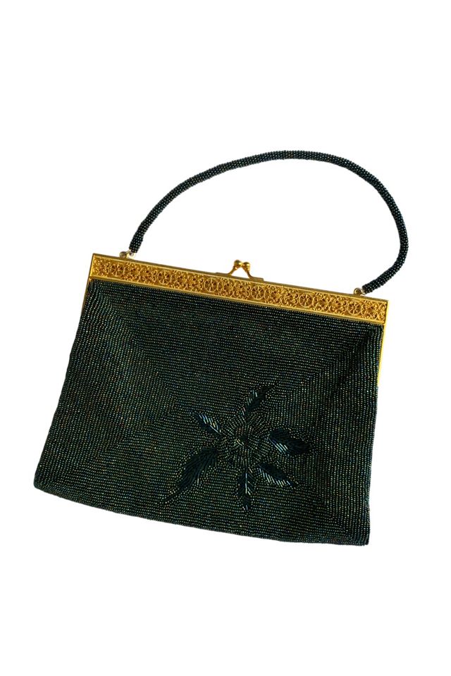 Vintage Mid-Century Beaded Evening Bag Selected by SharpLilTeeth