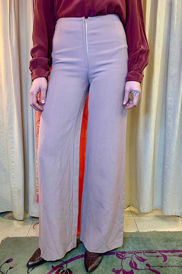 1960's Mauve Wide Leg Pants Selected by Nomad Vintage | Free 1960's Mauve Wide Leg Pants Selected by Nomad Vintage | Free