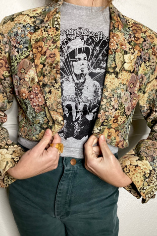 1990s Cropped Tapestry Bolero Jacket Selected by Cherry Free People