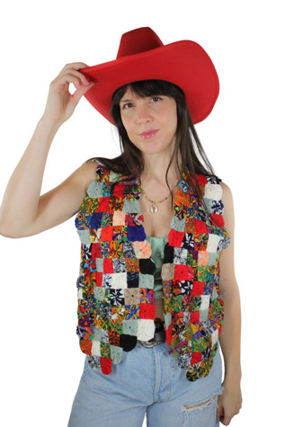 Женский головной убор Moons + Junes Vintage 1980s Vintage Western Red Cowboy Hat Selected, цвет: Красный — фото 3