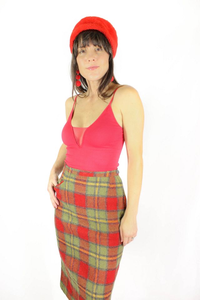 Checkered hotsell skirt 1960s