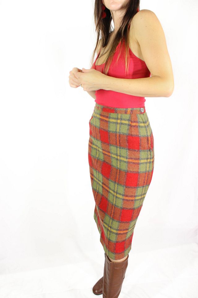 1960s Holiday Plaid Skirt Selected By Moons + Junes Vintage #3