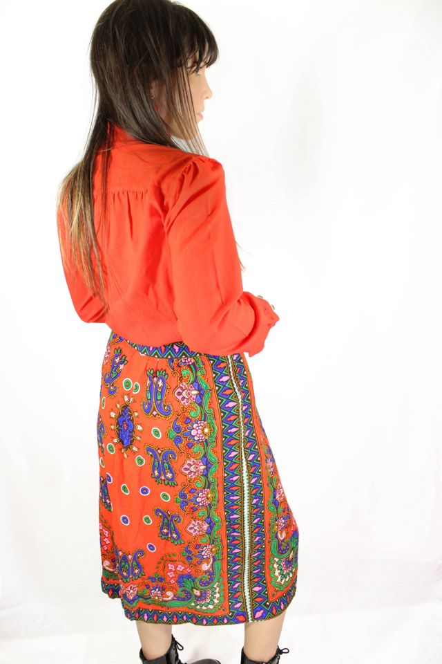 1960s Red Bow Tie Blouse Selected By Moons + Junes Vintage #2