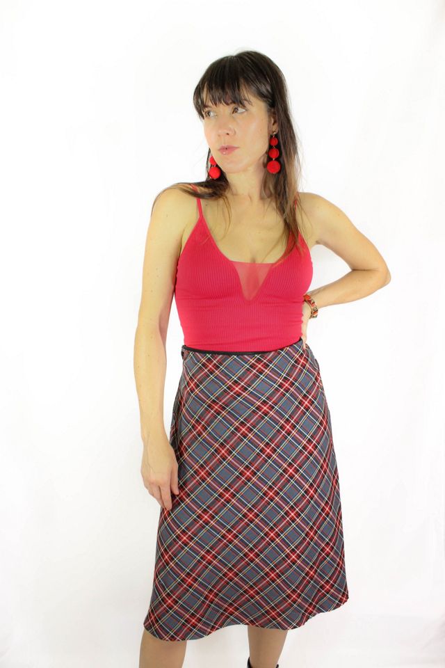 Y2K Stewart Plaid Skirt Selected By Moons + Junes Vintage #3