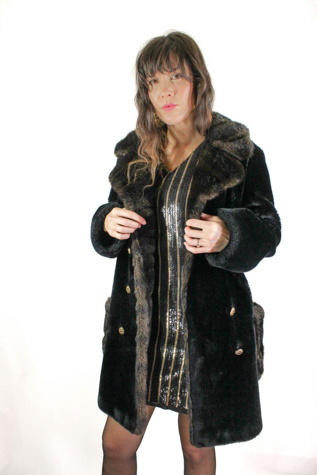 1980s Plush Faux Fur Coat Selected By Moons + Junes Vintage | Free People