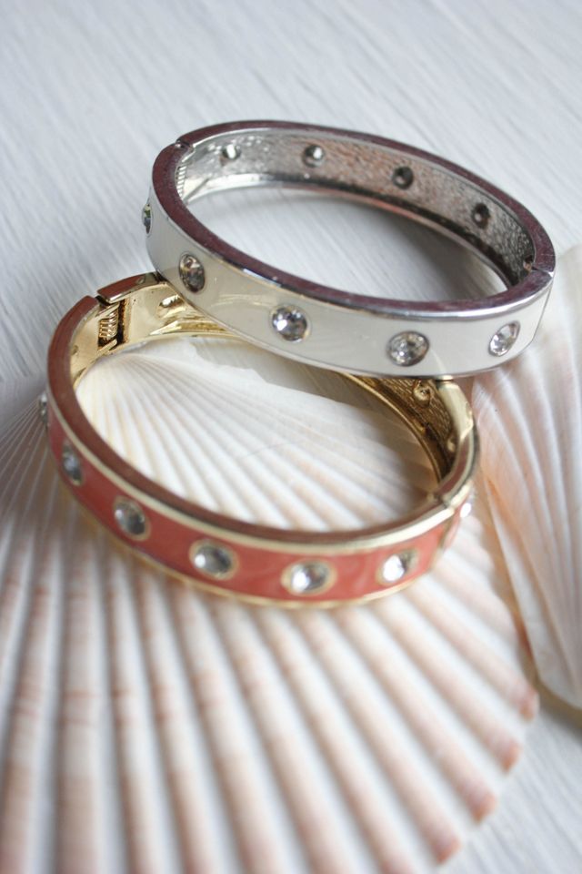Y2K Rhinestone Studded Cuff Bracelets Selected By Moons + Junes Vintage #3