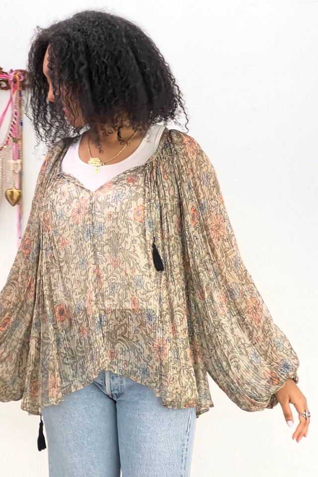 Sheer boho top online