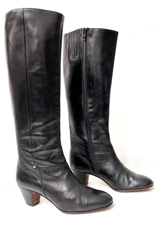 Vintage Gucci Leather Boots Selected by Anna Corinna