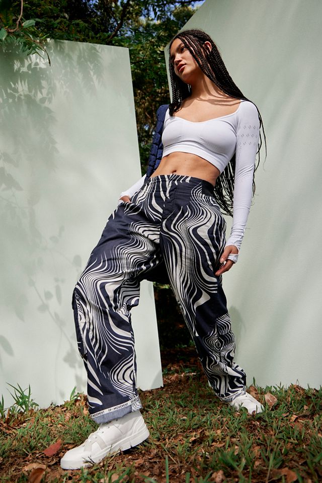 FREE PEOPLE MOVEMENT Mesmerize Me Printed Pants by at Free People