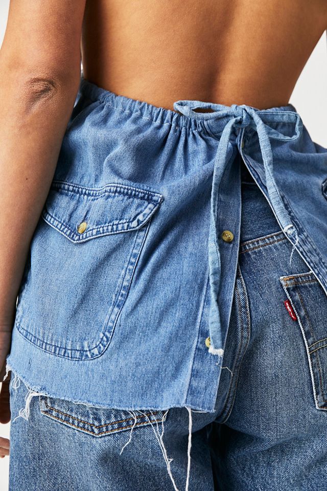 Débardeur clouté en denim Tricia Fix #3