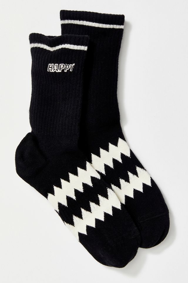 Chaussettes basses motifs zigzag Happy #2