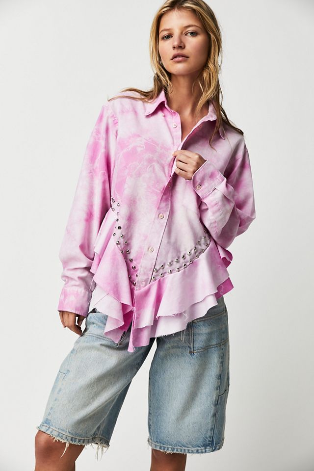 Haut cœur rose délavé Tricia Fix #1
