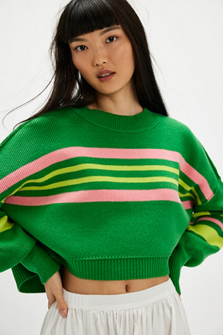 Easy Street Stripe Crop Pullover product page