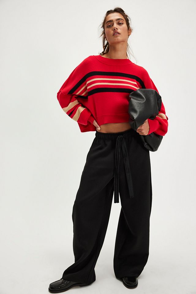 Easy Street Stripe Crop Pullover #3