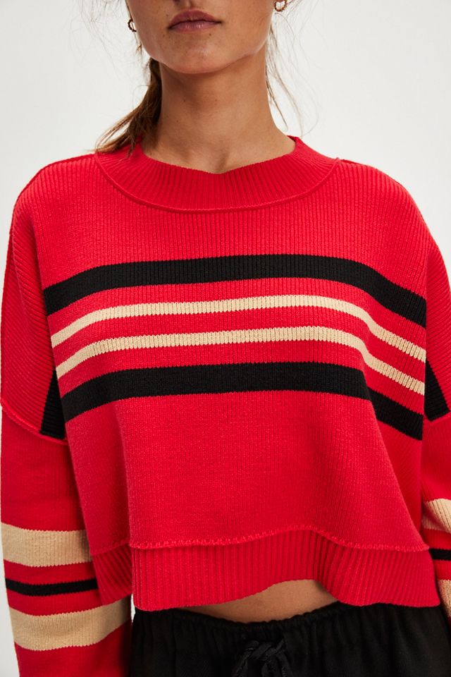 Easy Street Stripe Crop Pullover #4
