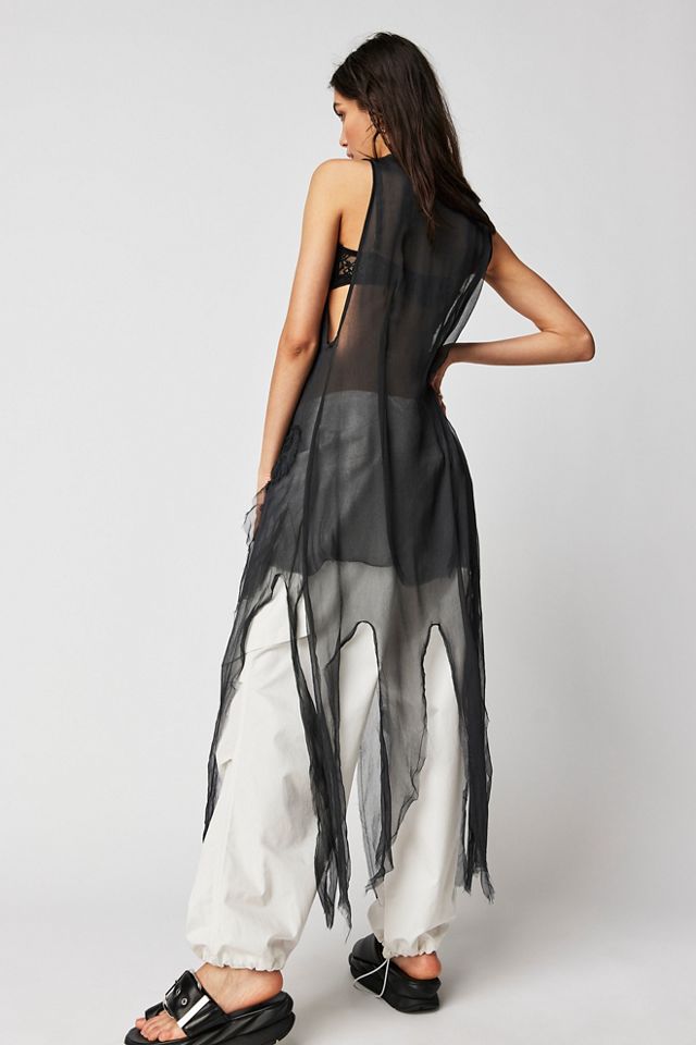 Nigel Preston Ragged Maxi Vest Top #1