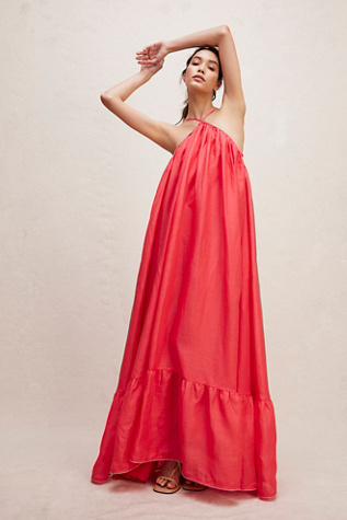 Hansen And Gretel Lordes A-line Gown In Watermelon