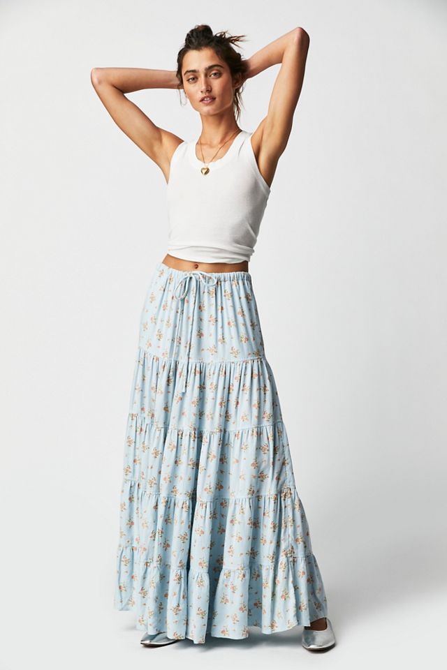 Nova Tiered Maxi Skirt | Free People