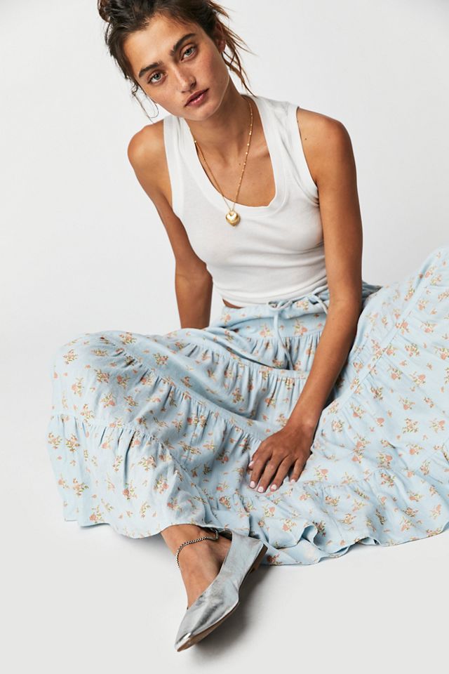 Nova Tiered Maxi Skirt #3