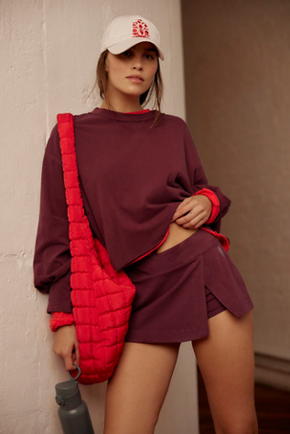 Inspire Layer Top by FP Movement at Free People in Sour Cherry, Size: XL