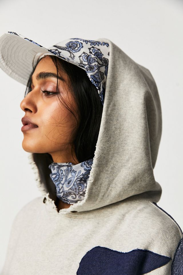 Casquette avec foulard à imprimé cachemire #1