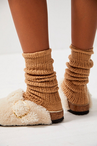 Birkenstock Boston Big Buckle Teddy Shearling Clogs