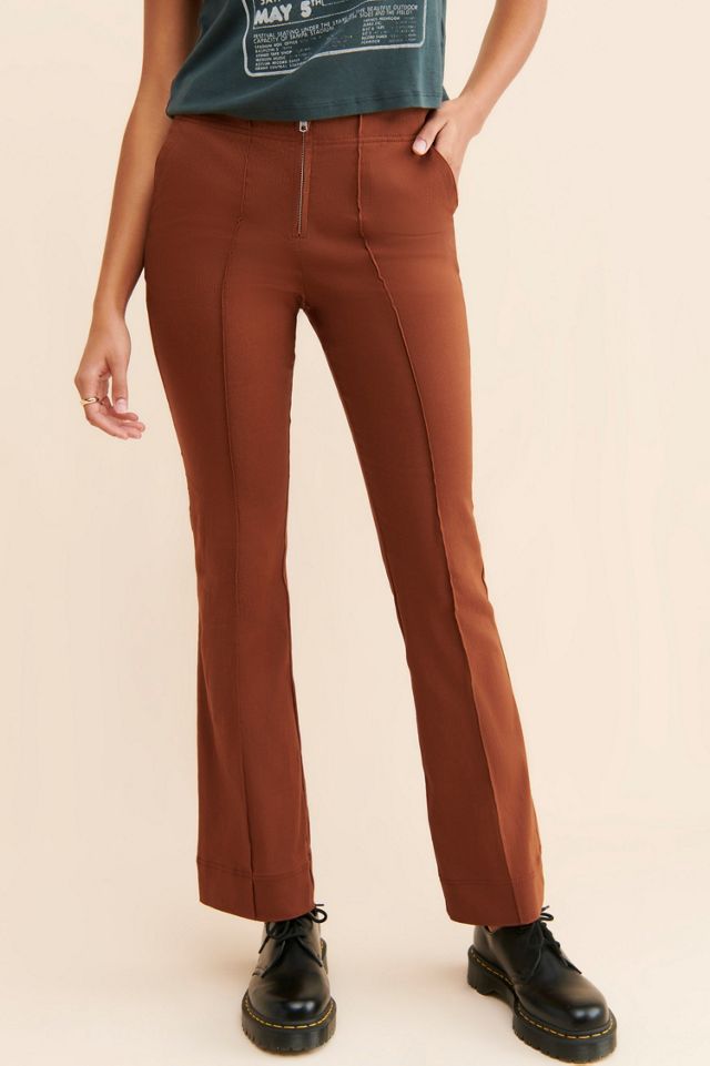 Buy Free People Hit Back Slim Flare Pants By - Amber At 66% Off