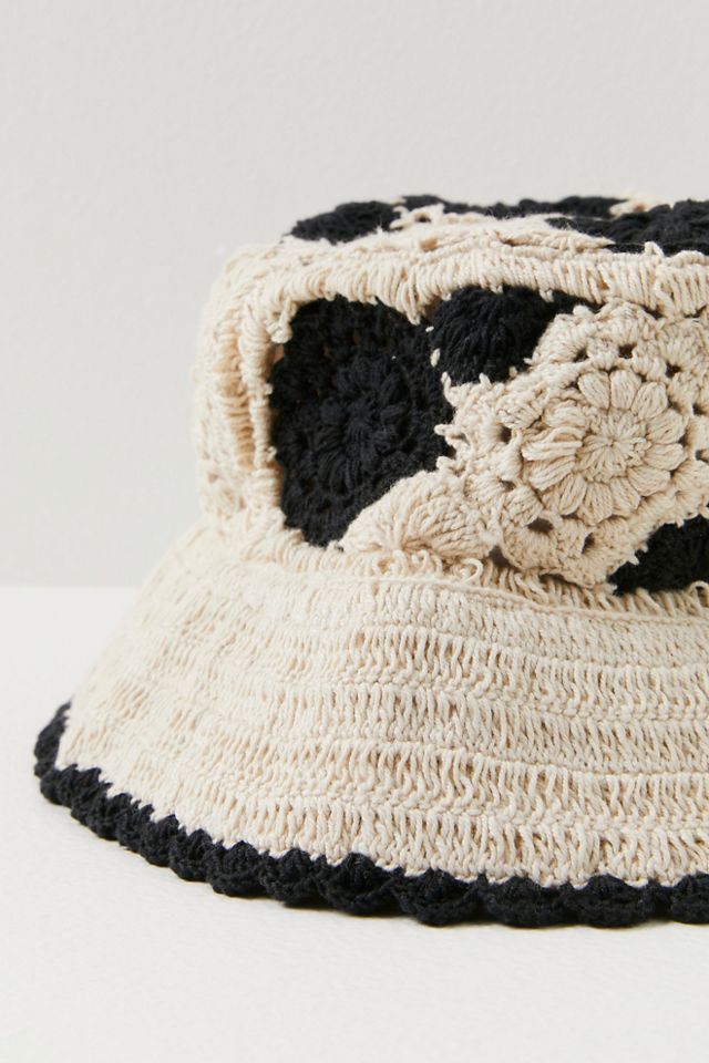 Daniella Crochet Bucket Hat | Free People