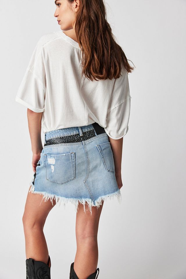 OneTeaspoon Railed Sequin Junkyard Mini Skirt #1