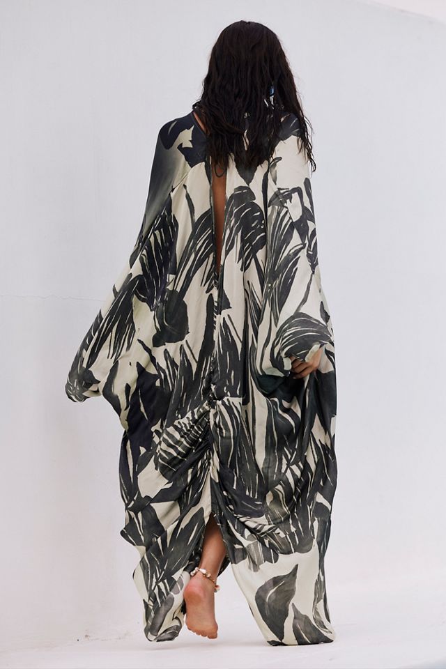 Palm Shadow Maxi Kaftan #1
