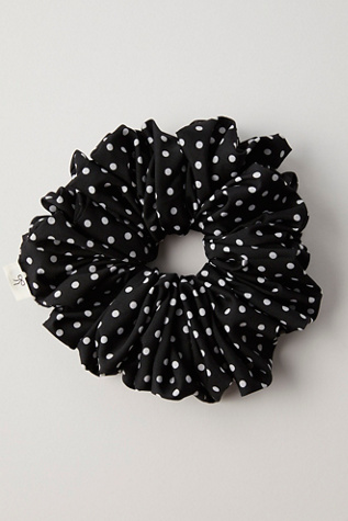 Chiffon Jumbo Scrunchie By Kaxi Co. At Free People In Polka Dot