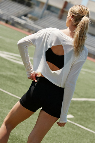 Infinitee Long-Sleeve T-Shirt by FP Movement at Free People, Brushed Sail, XL