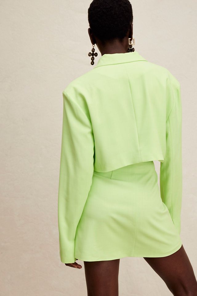 WeWoreWhat Cropped Blazer Suit Set #1