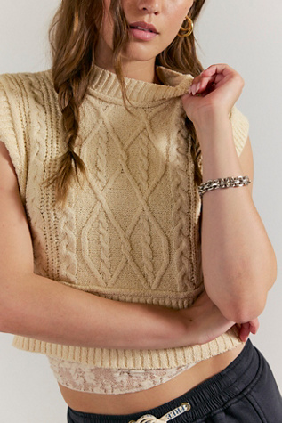 Rowan Vest Jacket by Free People in White, Size: XS