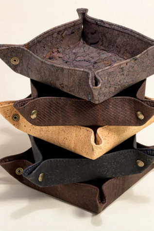 Tidy Catch All Tray by Tiradia Cork at Free People in Brown