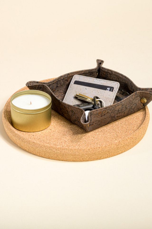 Tiradia Modern Round Cork Tray #1