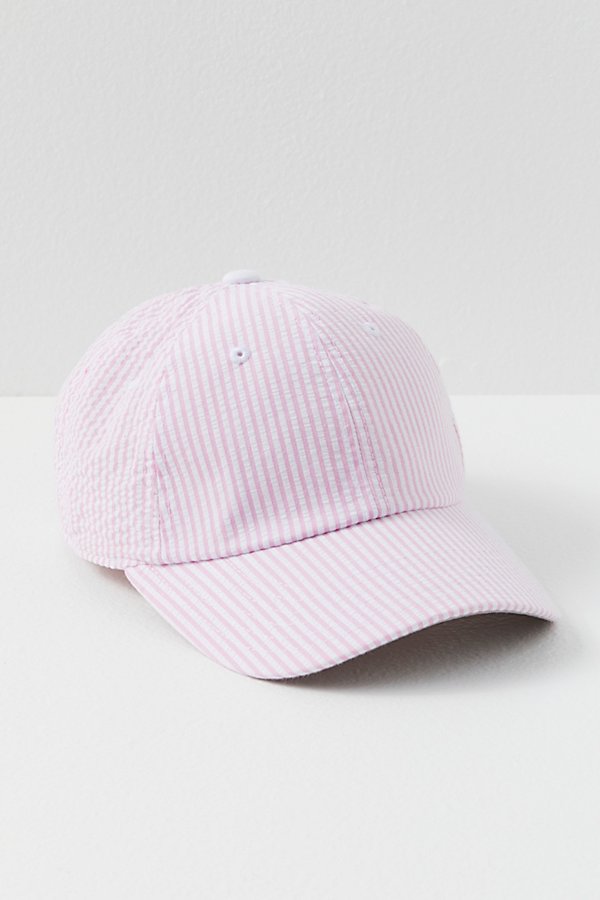 American Needle Seersucker Baseball Hat In Pink