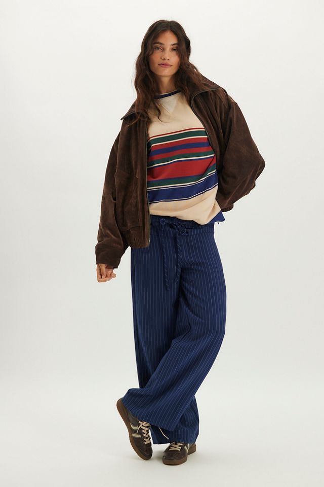 Classic Striped Oversized Crewneck #2