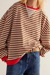 Classic Striped Oversized Crewneck