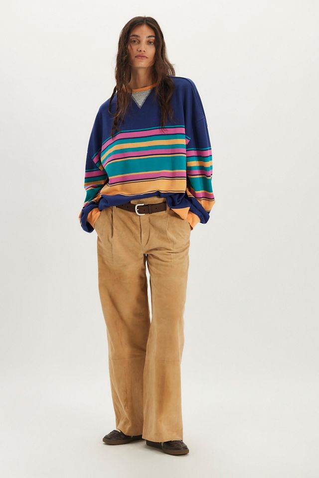 Classic Striped Oversized Crewneck #2