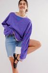 Classic Striped Oversized Crewneck