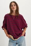 Classic Striped Oversized Crewneck