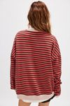 Classic Striped Oversized Crewneck