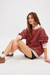 Classic Striped Oversized Crewneck