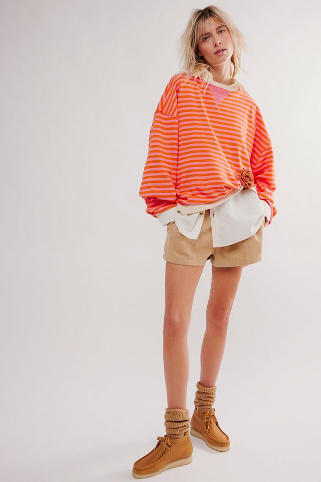 Dress Casual Short By Free People In Striped Pattern, Size: S