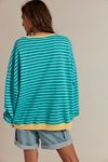 Classic Striped Oversized Crewneck