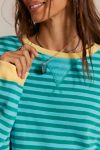 Classic Striped Oversized Crewneck